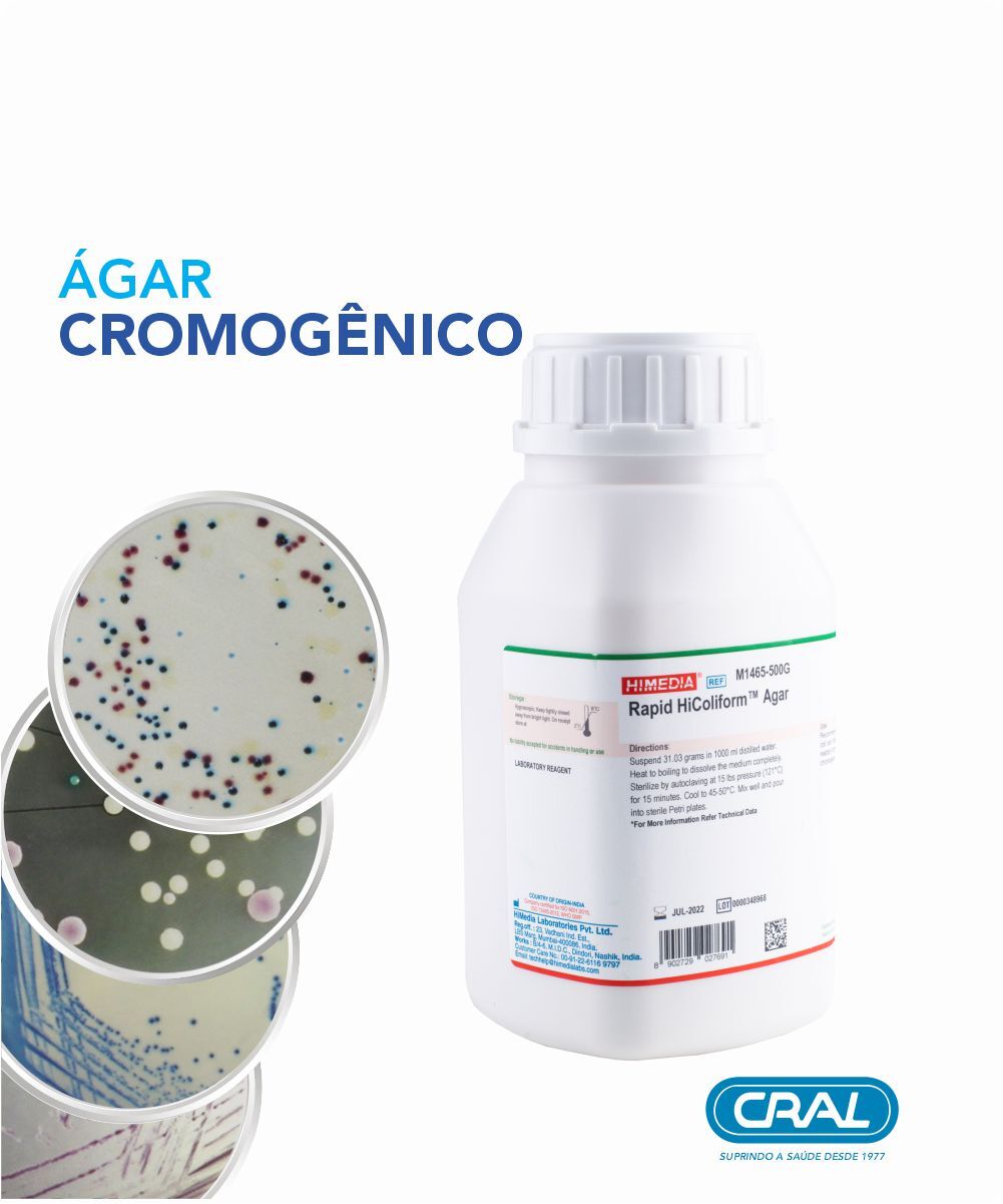Agar cromogênico enterococcus vancomicina resistente (vre) 500g
