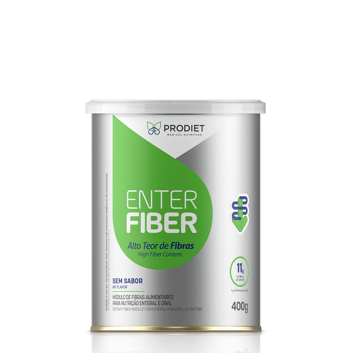 Suplemento de fibras solúveis e insolúveis Enterfiber da Prodiet
